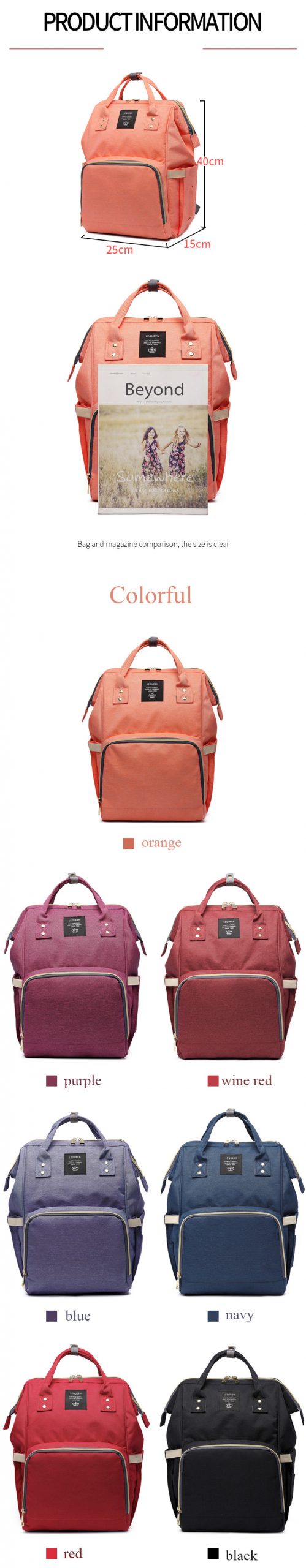 Large Capacity Maternity Backpack